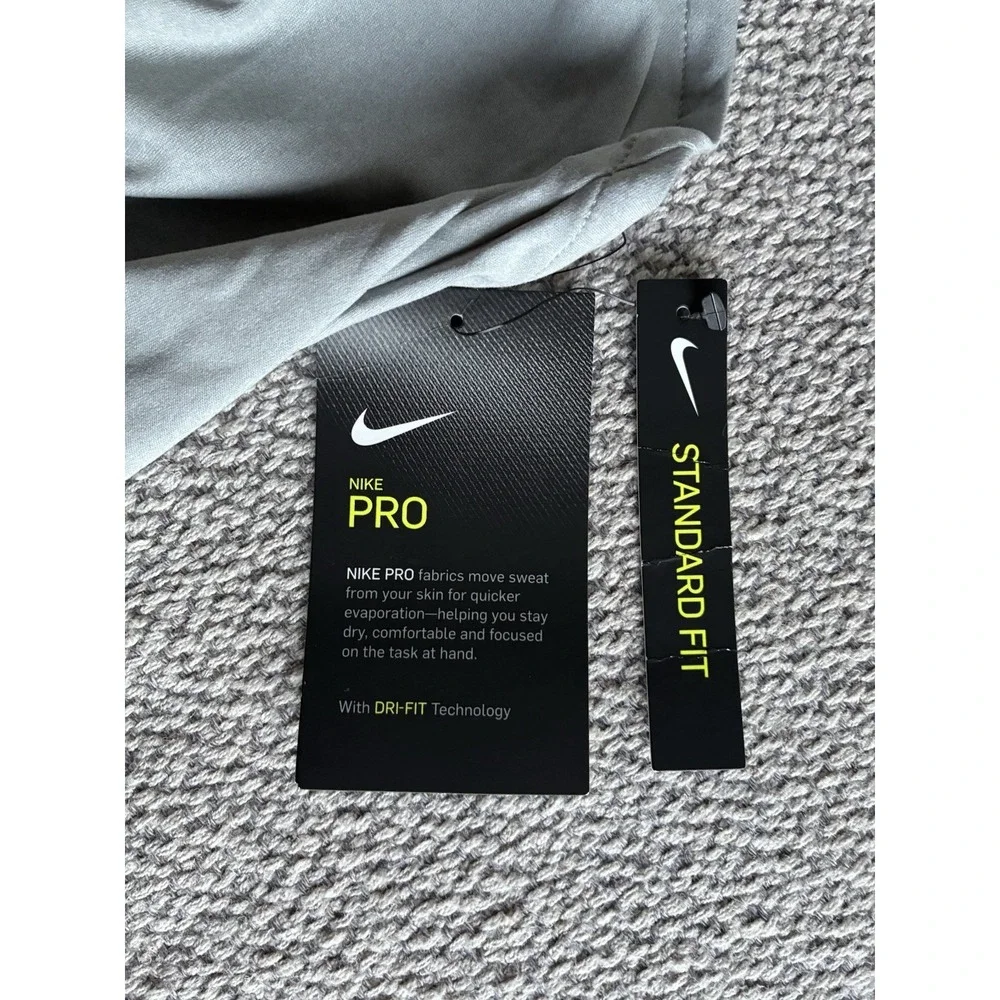Nike Pro Dri-FIT Gray Crossback Tank Top Women's Size S NWT Athletic Workout